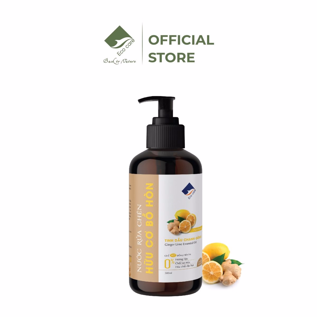 Nước Rửa Chén Hữu Cơ Bồ Hòn Tinh Dầu Tự Nhiên - Ecocare - Ảnh 5