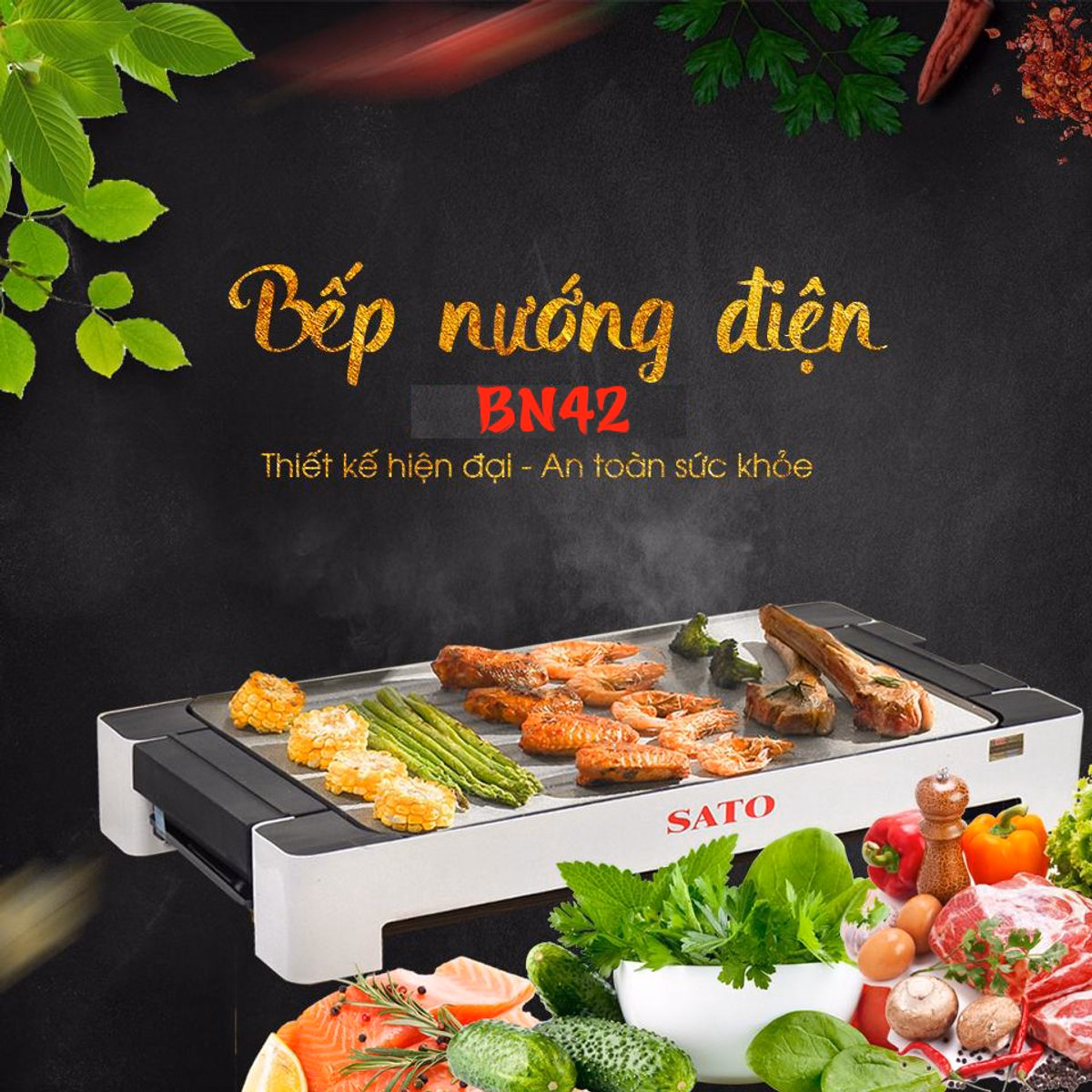 Bếp Nướng Điện Bn41/Bn42 - Sato - Ảnh 4