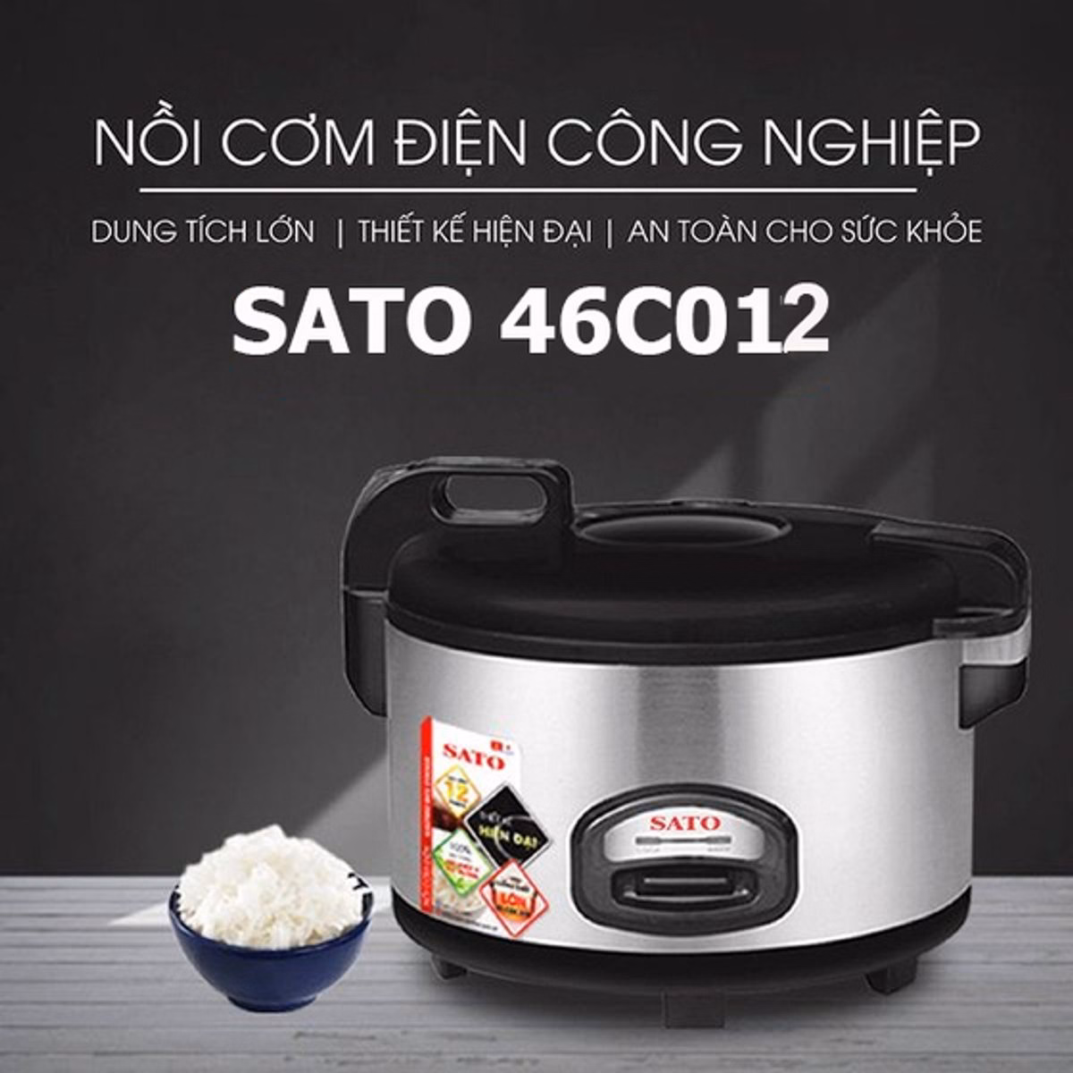 Nồi Cơm Điện Sato 46C017 4.6L - Ảnh 6