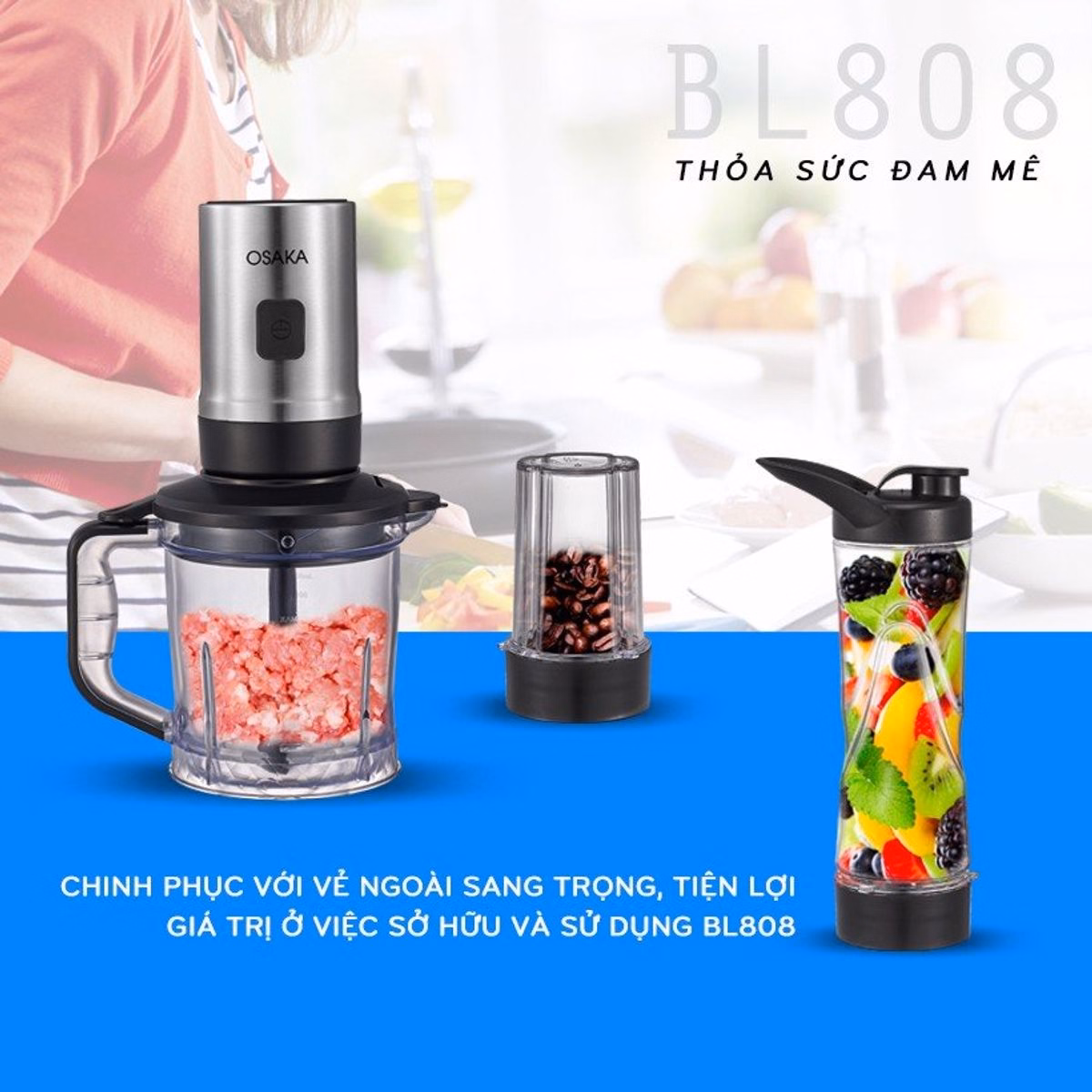 Máy Xay Sinh Tố Bl808 - Osaka - Ảnh 4