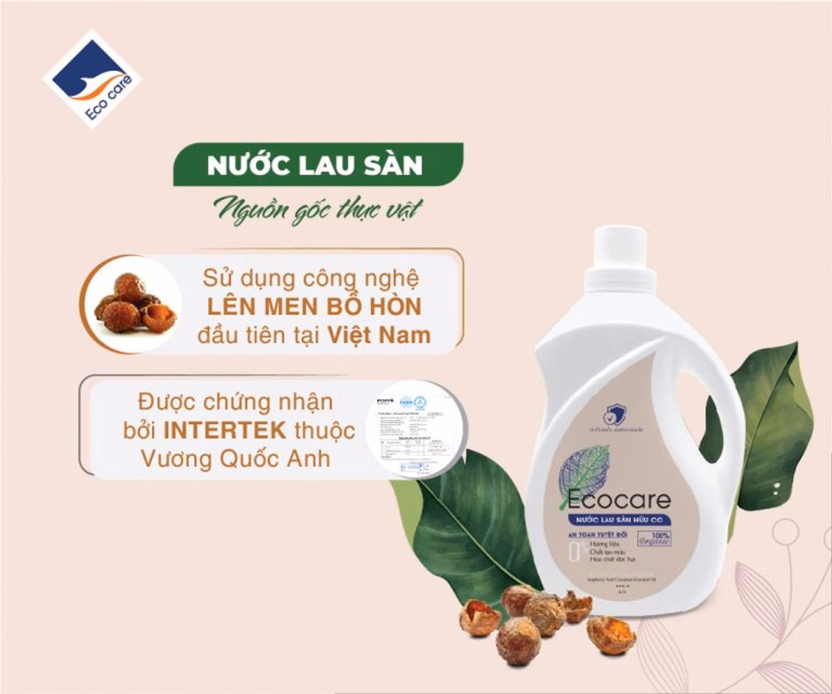 Nước Lau Sàn Hữu Cơ Bồ Hòn - Ecocare - Ảnh 9