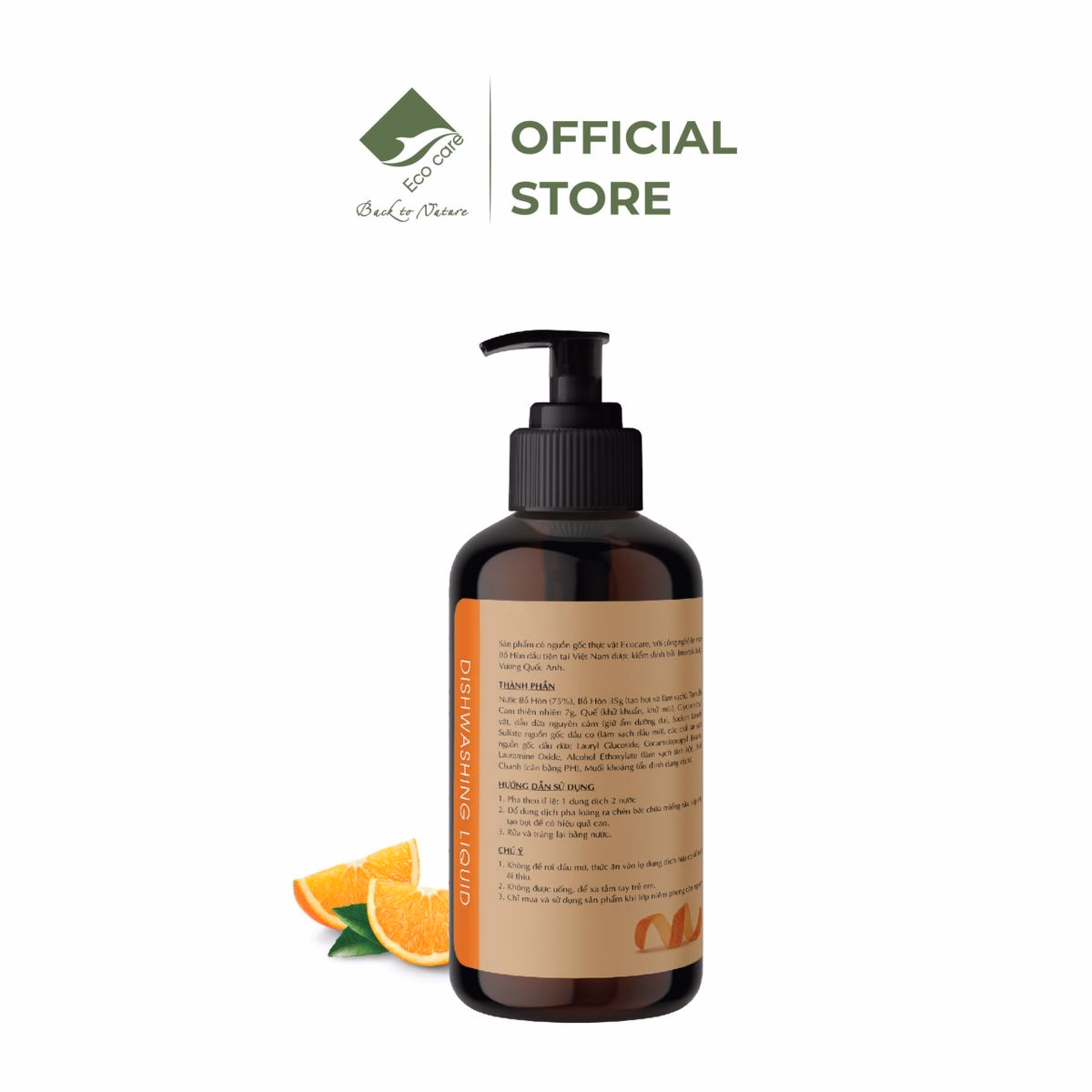 Nước Rửa Chén Hữu Cơ Bồ Hòn Tinh Dầu Tự Nhiên - Ecocare - Ảnh 2