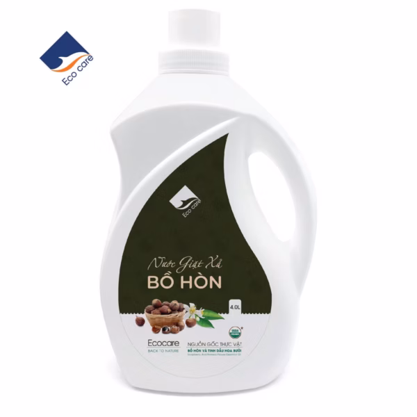 Nước Giặt Xả Hữu Cơ Bồ Hòn Tinh Dầu Hoa Bưởi - Ecocare - Ảnh 4