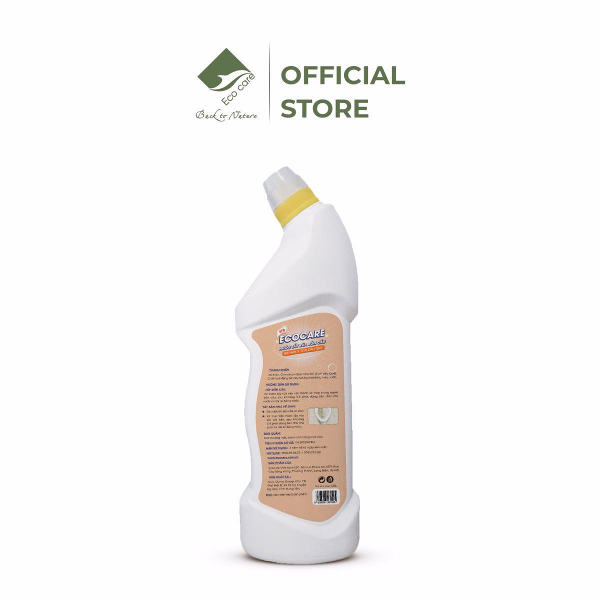 Nước Tẩy Rửa Bồn Cầu Tinh Dầu Quế 900Ml - Ecocare - Ảnh 2