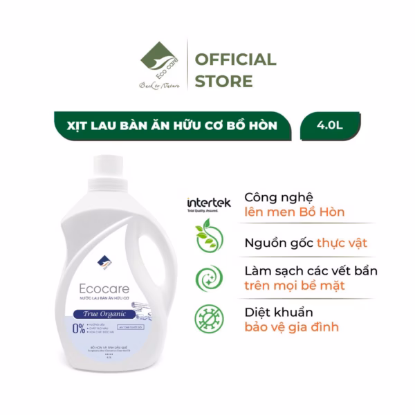 Nước Lau Bàn Ăn Hữu Cơ Bồ Hòn - Ecocare - Ảnh 6