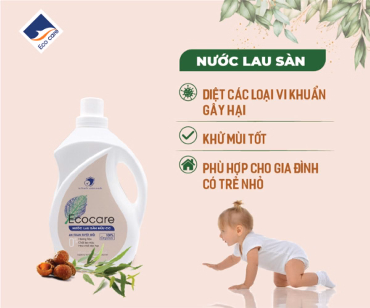 Nước Lau Sàn Hữu Cơ Bồ Hòn - Ecocare - Ảnh 12