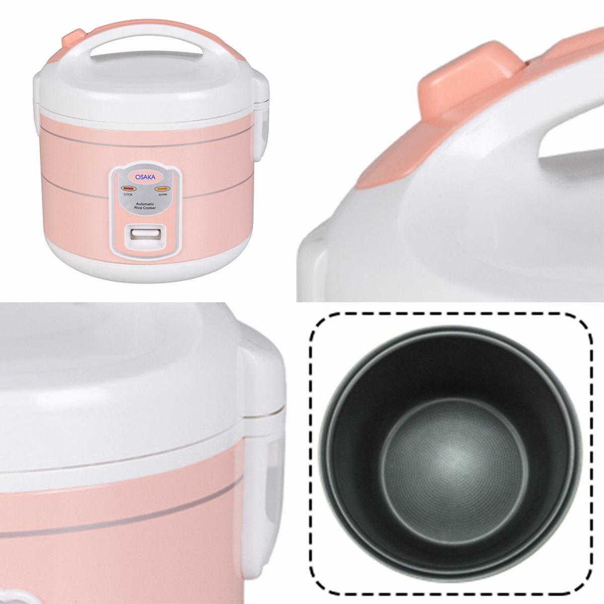 Nồi Cơm Điện Rc118T 1.8 Lít ( Màu Hồng )- Osaka - Ảnh 2