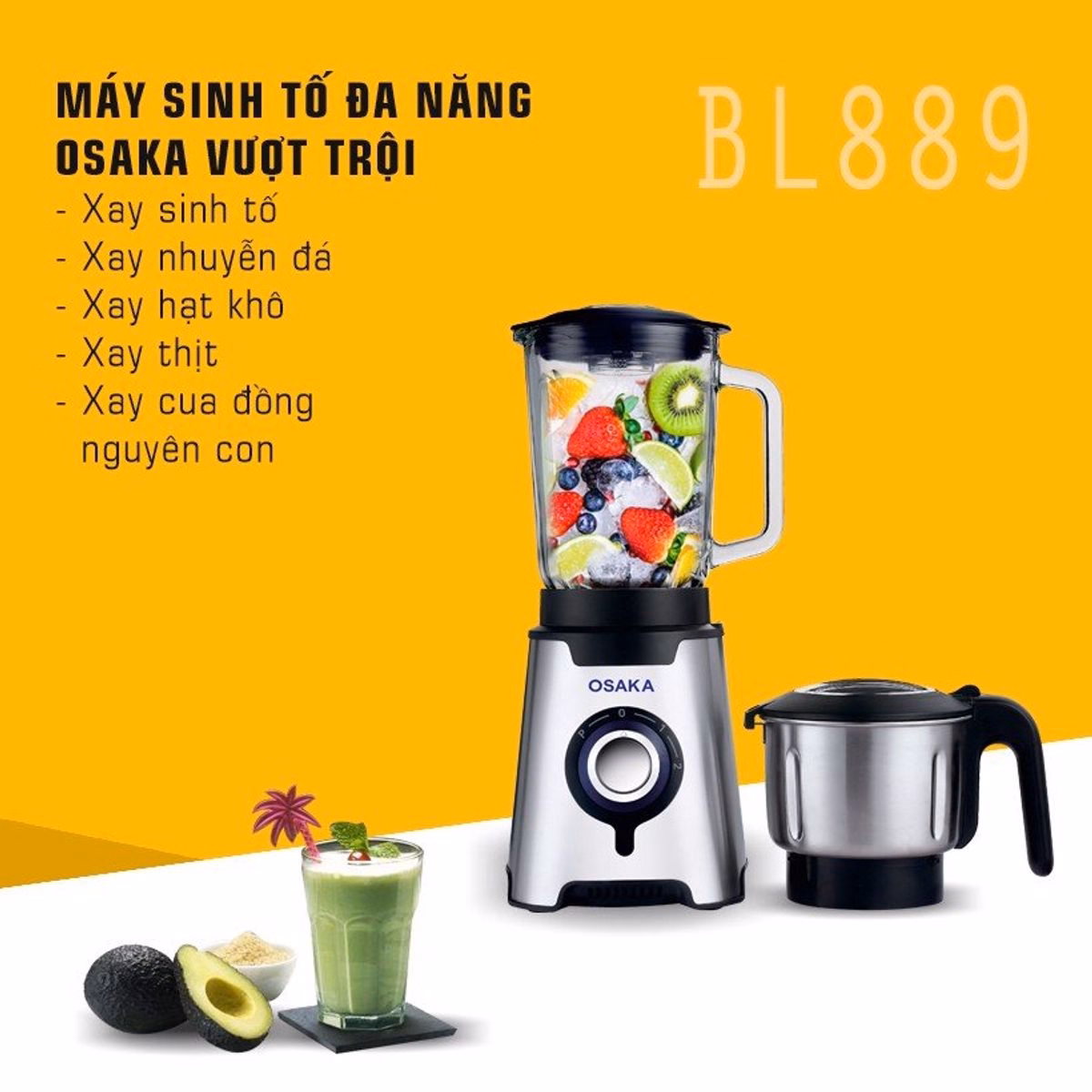 Máy Xay Sinh Tố Bl889 - Osaka - Ảnh 3