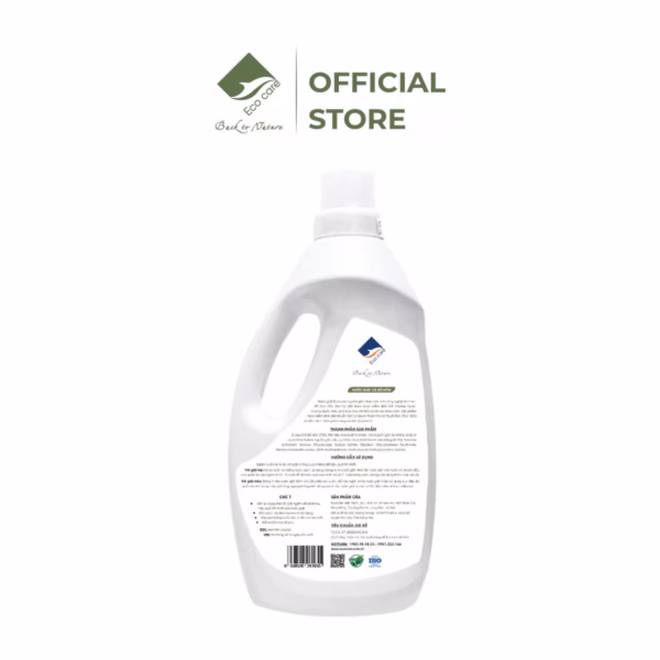 Nước Giặt Xả Hữu Cơ Bồ Hòn Tinh Dầu Hoa Bưởi - Ecocare - Ảnh 2