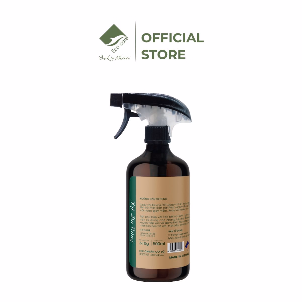 Xịt Tẩy Đa Năng Hữu Cơ Bồ Hòn - Ecocare - Ảnh 4