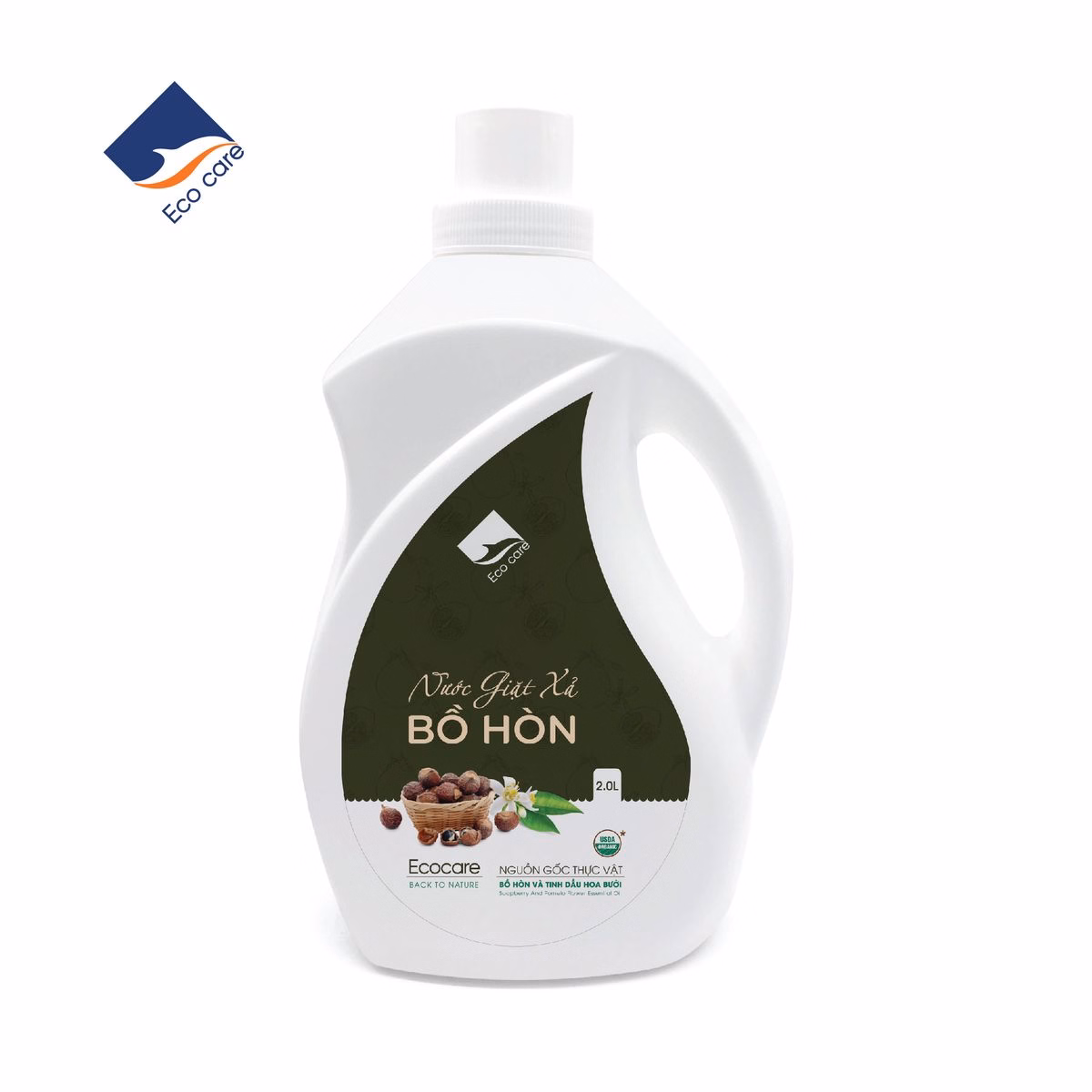 Nước Giặt Xả Hữu Cơ Bồ Hòn Tinh Dầu Hoa Bưởi - Ecocare - Ảnh 3